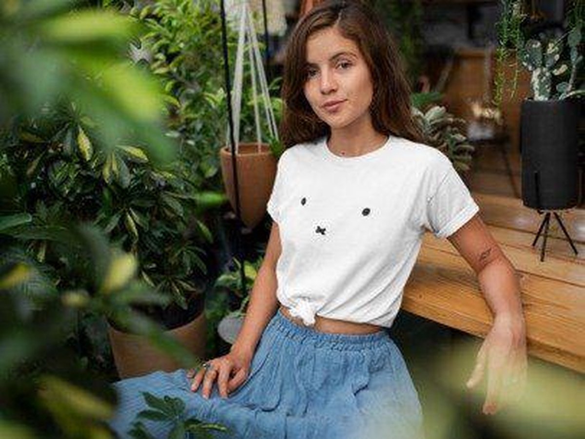 Miffy Konijn Nijntje Shirt | Vrouwen Maat L | Cadeau voor haar | Schattig | Trendy | Simpel